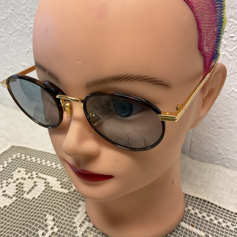 New Bottega Veneta round Intrecciato sunglassses - Picture 6 of 10